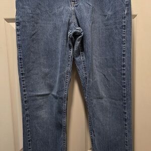 Lee Riders Distressed Blue Denim Jeans